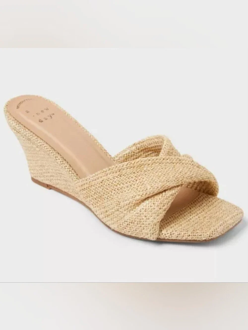 Women’s Amal Wedge Heels with Memory Foam Insole - Natural